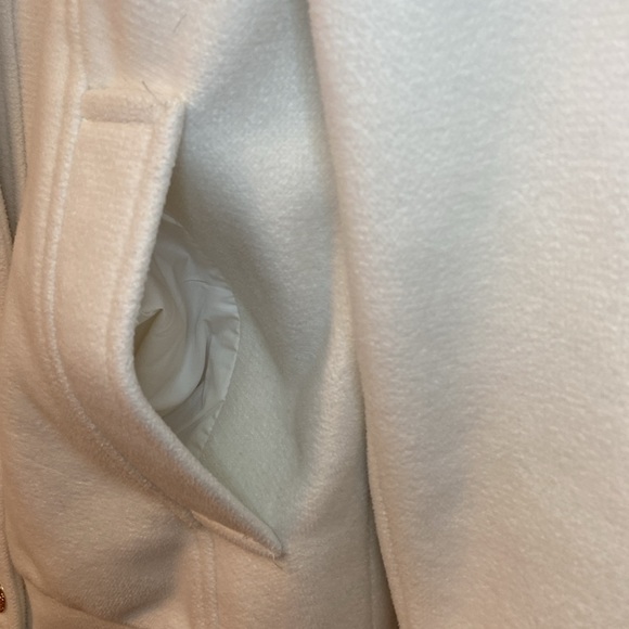 Vaute Couture plush cream short pea coat - size XS Made in USA vegan - Picture 9 of 16